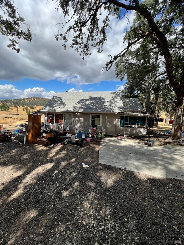 rear view of property with a patio