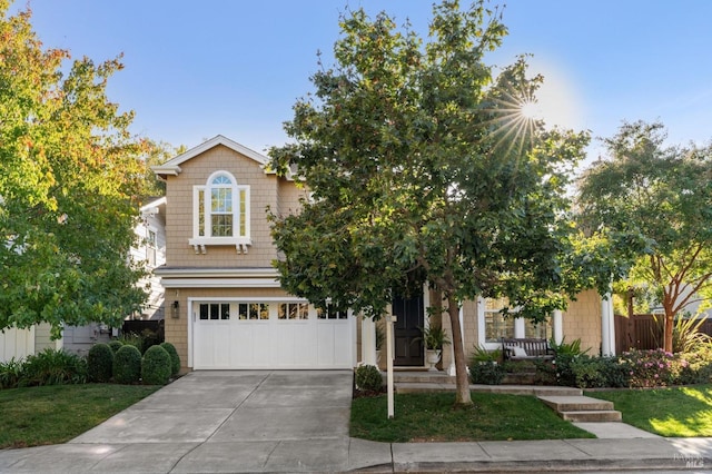 7 Oak Grove Dr, Novato, CA 94949 - obstructed view of property with a garage and driveway