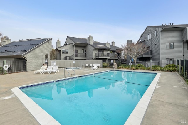 view of pool with a patio