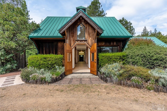 2151 Guntly Rd, Philo, CA 95466 - view of front facade featuring a standing seam roof and metal roof