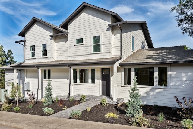 view of front of property with covered porch