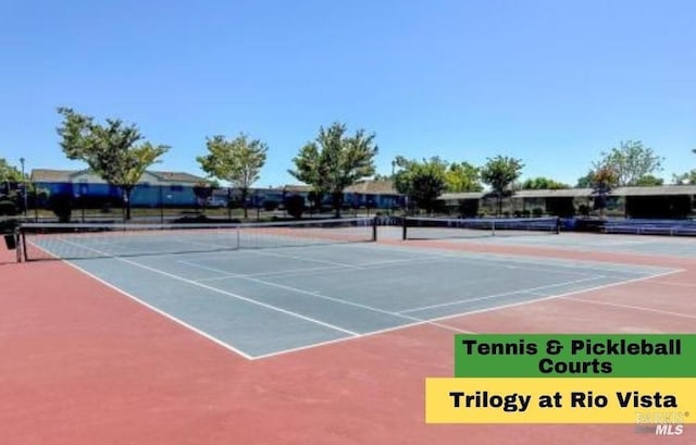 view of tennis court