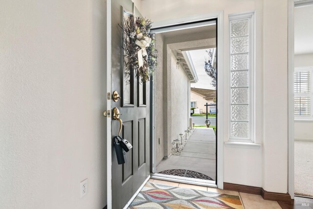 hall featuring hardwood / wood-style floors