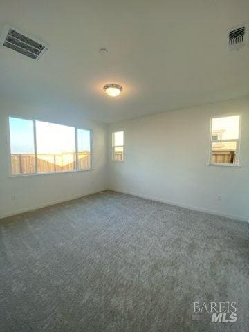 view of carpeted empty room