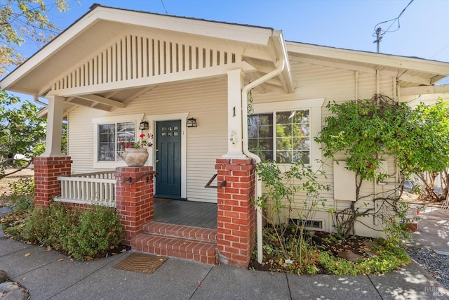 4344 Langner Ave, Santa Rosa, CA 95407 - view of exterior entry featuring a porch