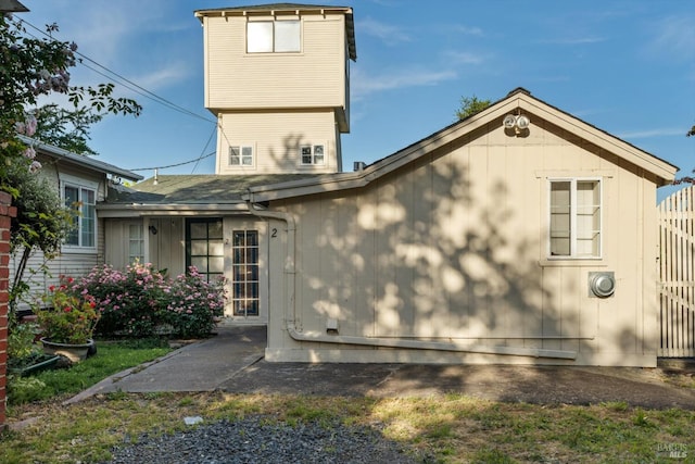 view of rear view of property