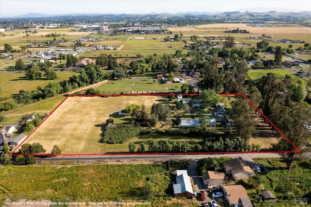 4344 Langner Ave, Santa Rosa, CA 95407 - aerial view with a rural view and a mountain view