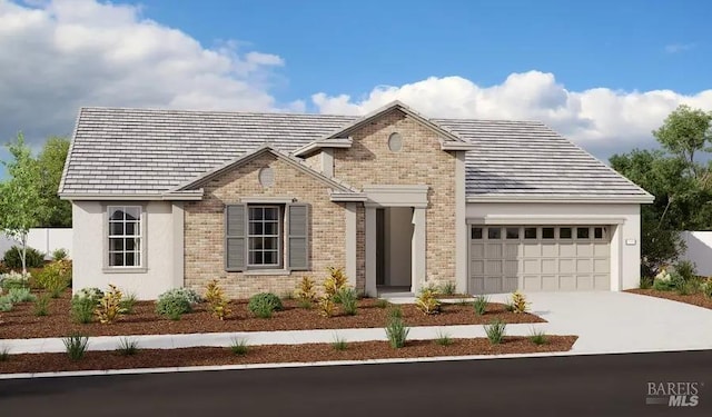 view of front of house featuring a garage