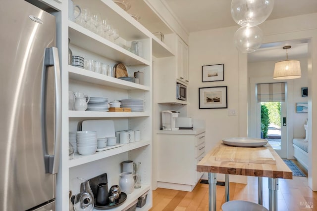 interior space featuring light hardwood / wood-style floors