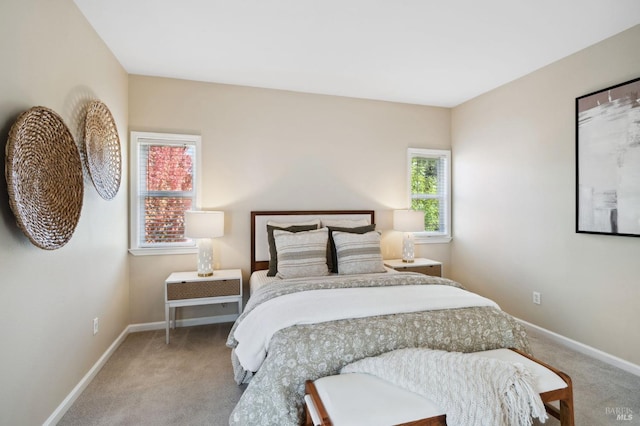 bedroom with carpet flooring