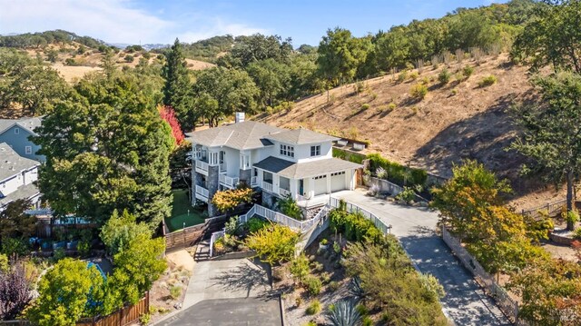 birds eye view of property