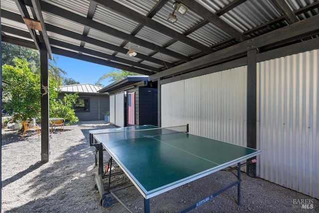 view of patio featuring outdoor dining space