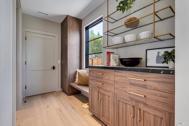 interior space featuring hardwood / wood-style flooring