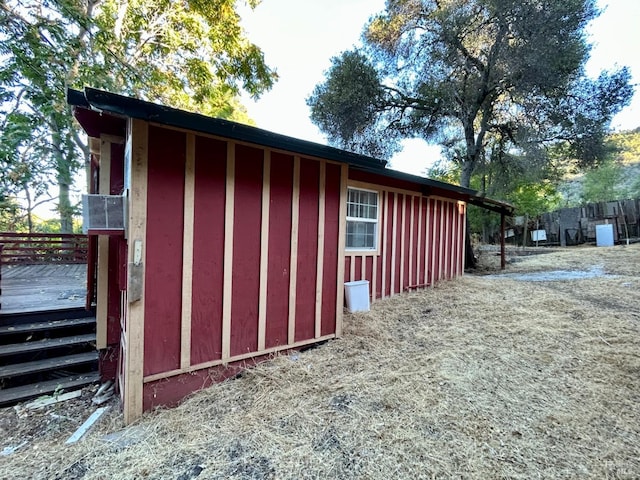 view of outdoor structure