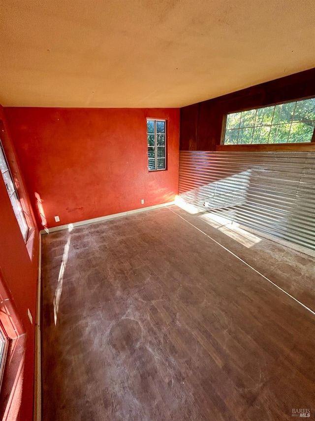 empty room featuring a textured ceiling