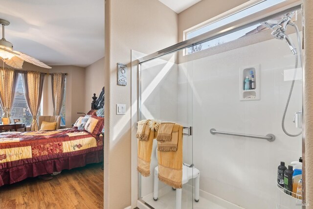 bedroom featuring wood finished floors