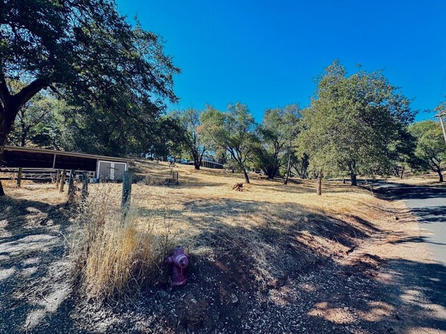 view of yard featuring a rural view