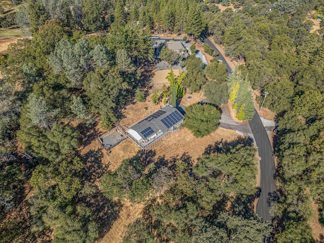 aerial view featuring a view of trees