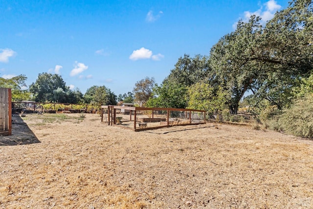 view of playground featuring a rural view