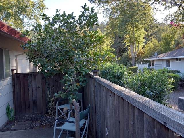 exterior space with fence