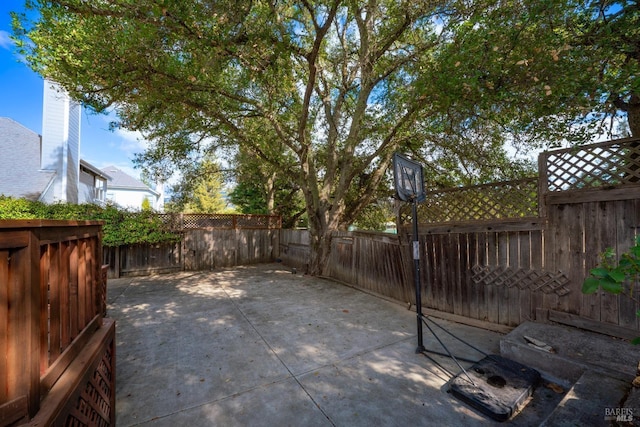 view of patio / terrace featuring a fenced backyard