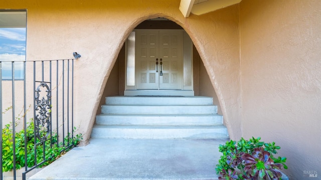 view of stairs