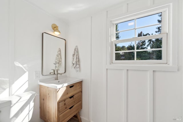 bathroom with vanity