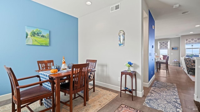 view of dining area