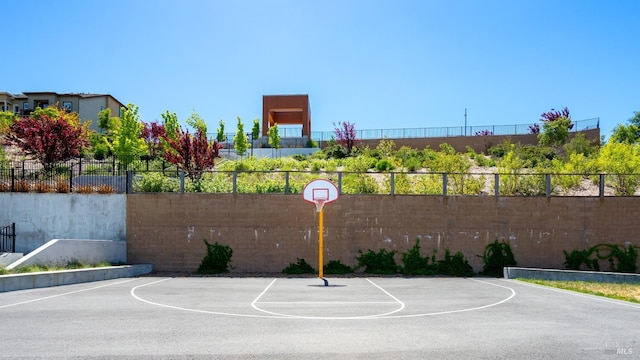 view of basketball court