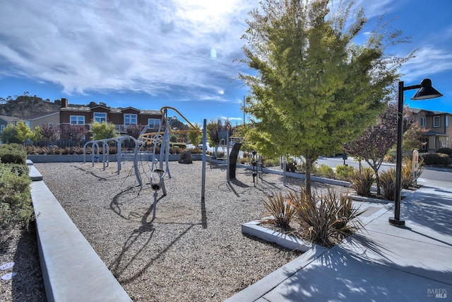 view of jungle gym