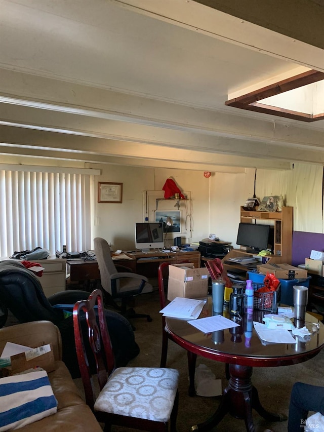 view of dining area