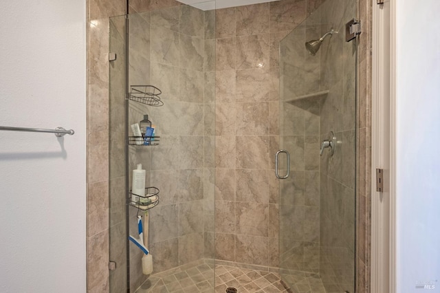 bathroom with an enclosed shower