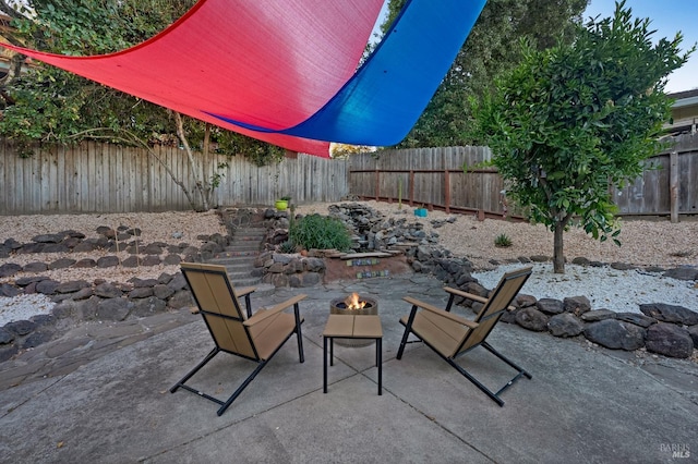 view of patio