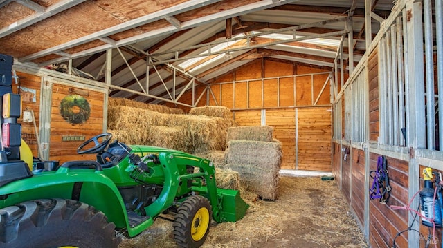 view of horse barn