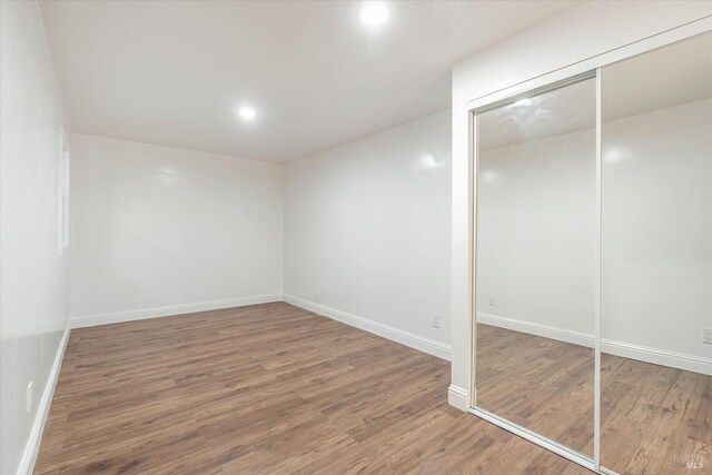 interior space featuring hardwood / wood-style floors