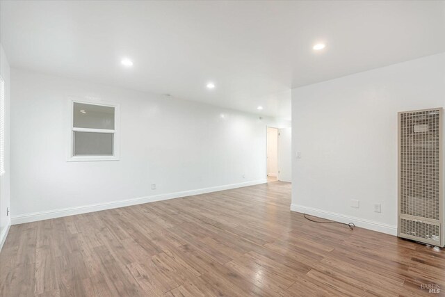 empty room featuring light hardwood / wood-style flooring