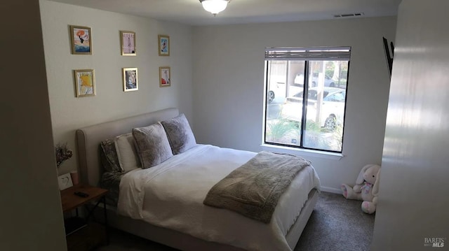 bedroom featuring carpet floors