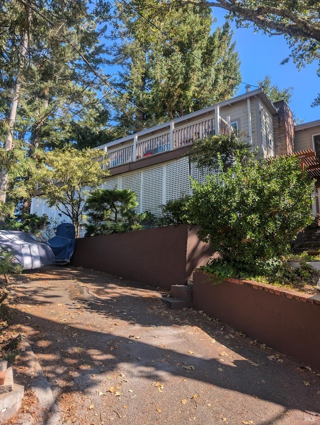 view of side of home