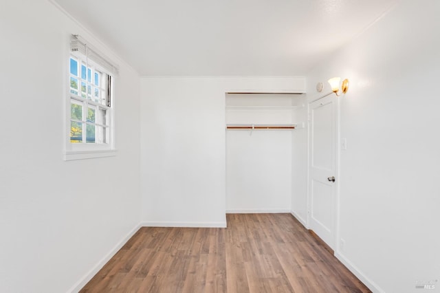 spacious closet with hardwood / wood-style floors