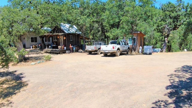 view of vehicle parking