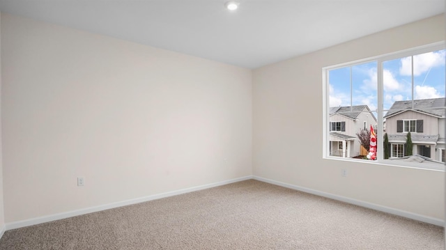 view of carpeted empty room