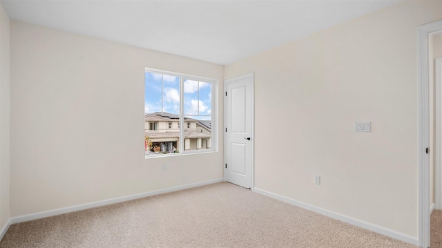 view of carpeted empty room