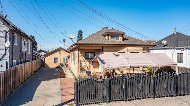 view of bungalow-style home