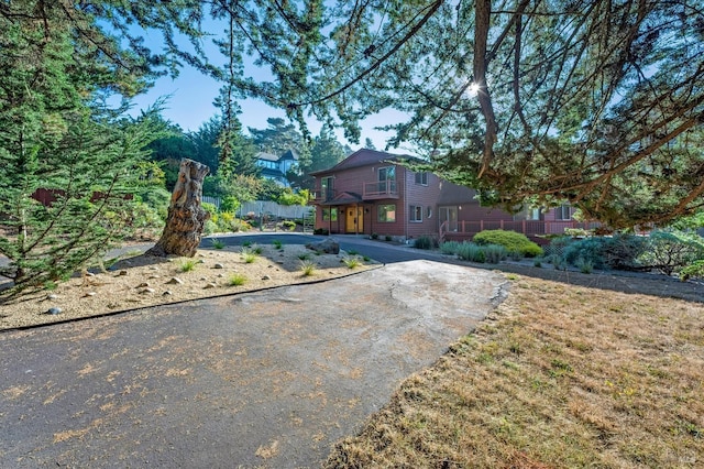 3925 Bay Hill Rd, Bodega Bay, CA 94923 - view of front of home with aphalt driveway
