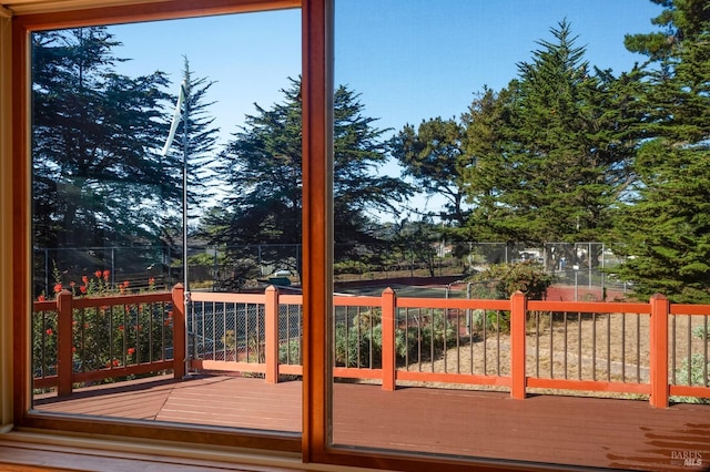 view of wooden terrace