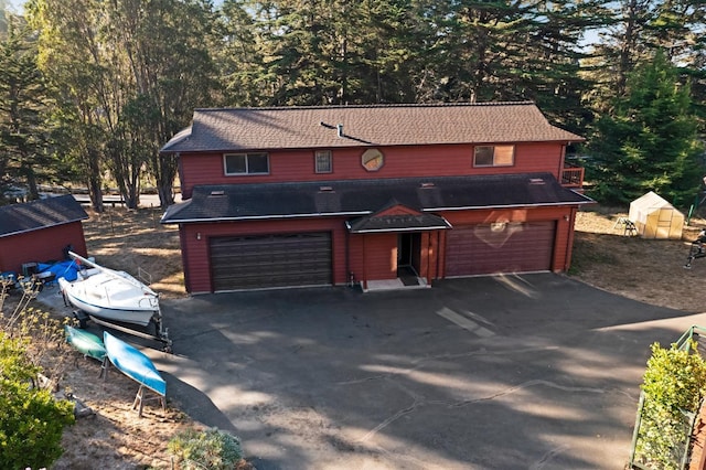 front facade featuring a garage