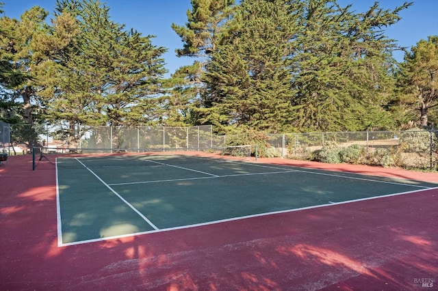 view of tennis court