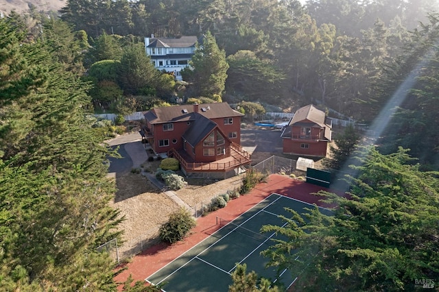 3925 Bay Hill Rd, Bodega Bay, CA 94923 - birds eye view of property featuring a wooded view