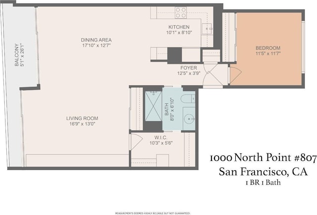 1000 N Point St Unit 807, San Francisco, CA 94109 - plan
