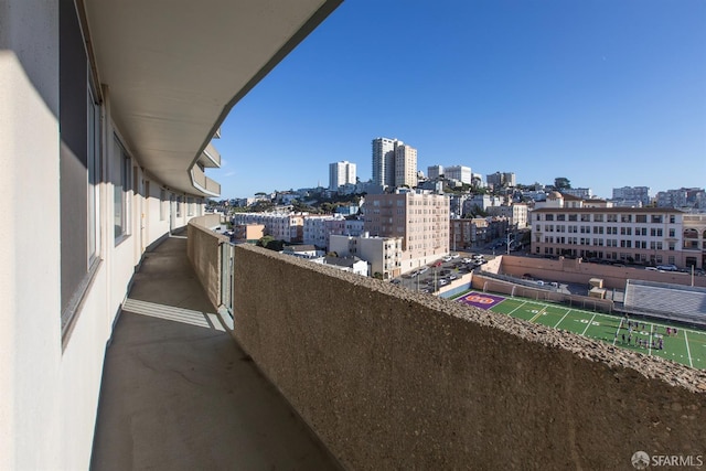 view of balcony